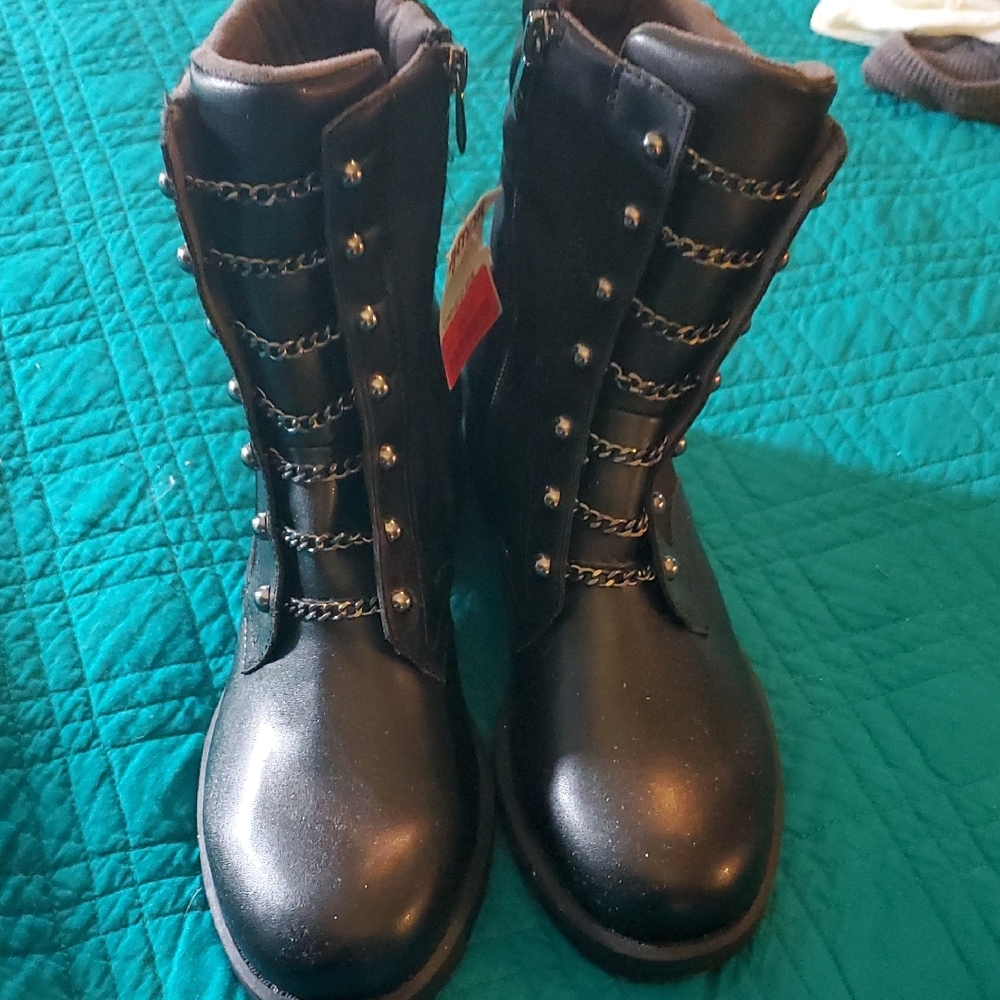 Women's Black Combat Boots